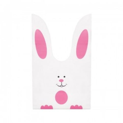핑크 토끼 캐릭터 포장 봉투 (10장)