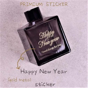 HAPP NEW YEAR - 골드 스티커/낱개 판매 